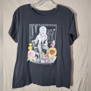 Dolly Parton Dollywood 100% Cotton Black Tshirt Women's Medium